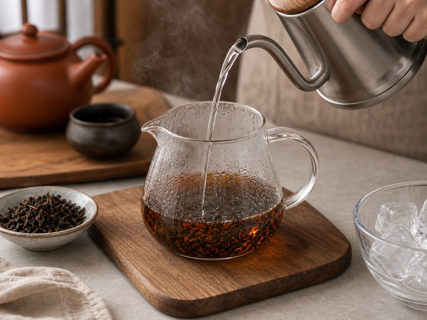 珍珠奶茶步骤2:冲泡或煮茶