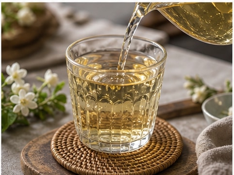 茉莉花茶步骤5:装杯完成