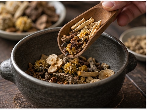 岭南凉茶步骤1:准备茶底