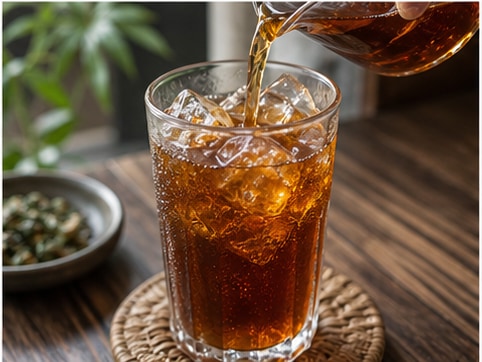 岭南凉茶步骤5:装杯完成
