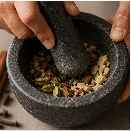 马萨拉奶茶步骤1:准备茶底