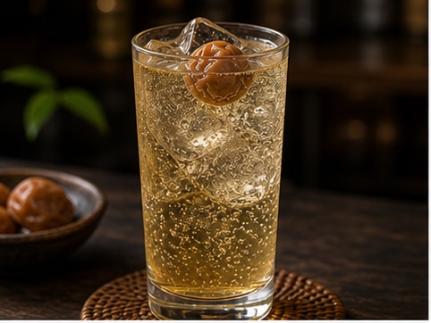 梅酒苏打 成品图