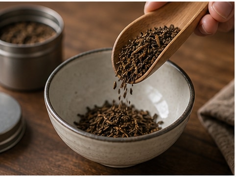 焙茶拿铁步骤1：准备咖啡