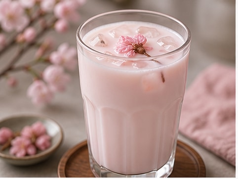樱花牛奶 成品图