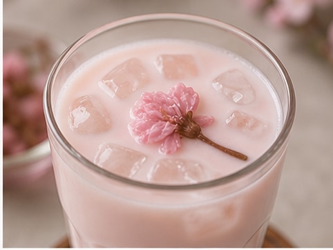 樱花牛奶最终成品展示图