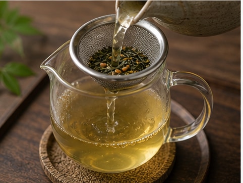 玄米茶步骤4:过滤调整