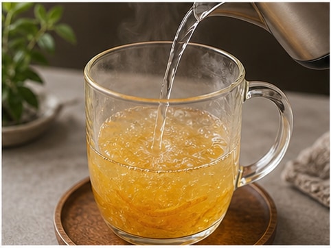 柚子茶步骤2:冲泡或煮茶