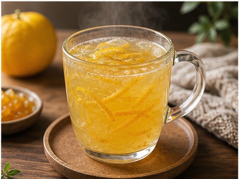 柚子茶步骤5:装杯完成