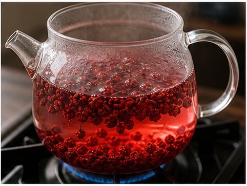 五味子茶步骤2:冲泡或煮茶