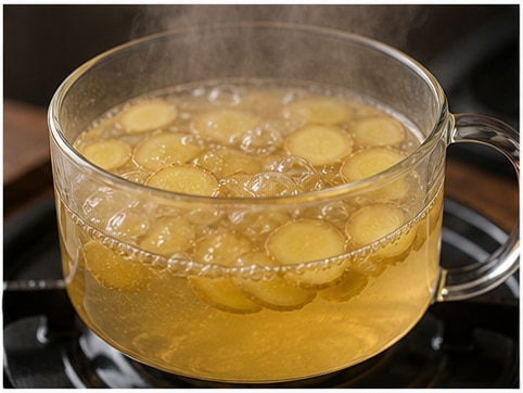 蜂蜜生姜茶步骤2：冲泡或煮茶
