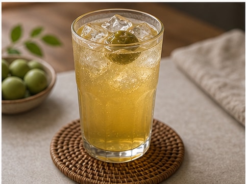 梅子茶步骤5：装杯完成