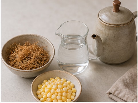 玉米须茶材料准备图