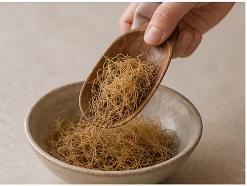 玉米须茶步骤1:准备茶底