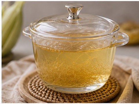 玉米须茶步骤3:加入奶或风味