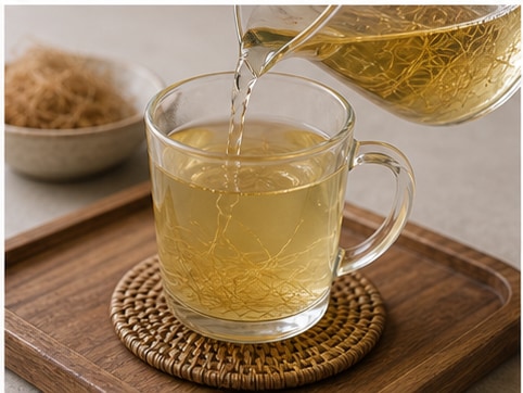 玉米须茶步骤5:装杯完成
