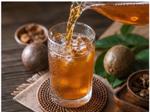 罗汉果凉茶步骤5:装杯完成