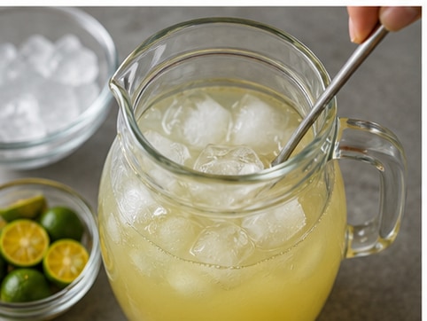 Calamansi Juice步骤4：加冰冷却