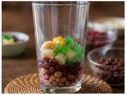 Halo-Halo 饮步骤2:提取风味