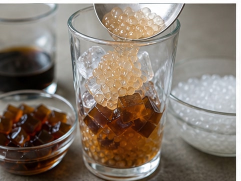 Sago at Gulaman步骤4：加冰冷却