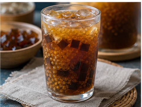 Sago at Gulaman步骤5：装饰完成