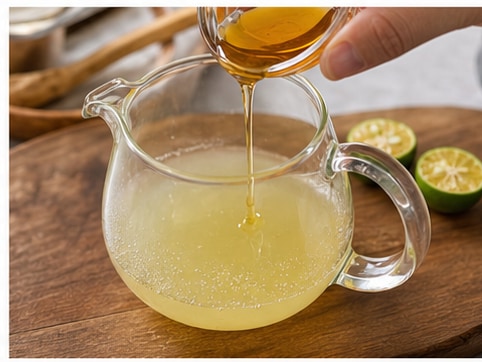 酸柑汽水步骤3:混合调味