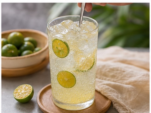 酸柑汽水步骤5:装饰完成