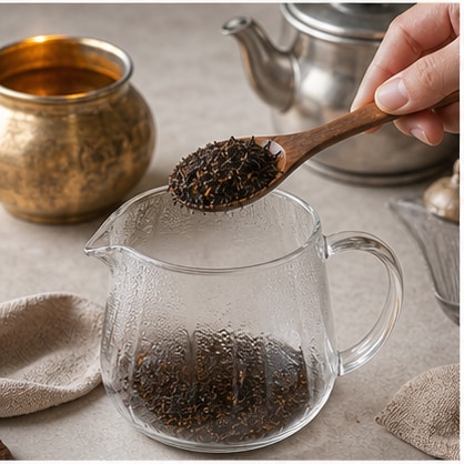 泰式奶茶步骤1：准备茶底