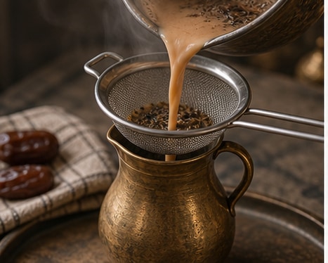 Karak Chai步骤4:过滤调整
