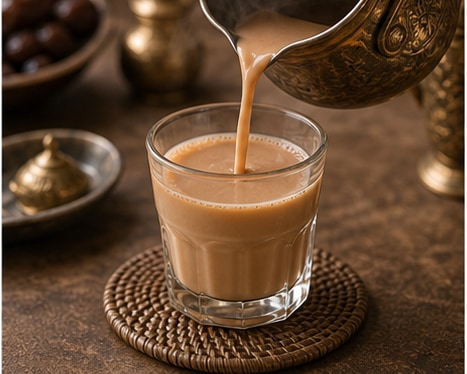 Karak Chai步骤5:装杯完成