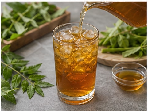草本凉茶步骤5：装杯完成